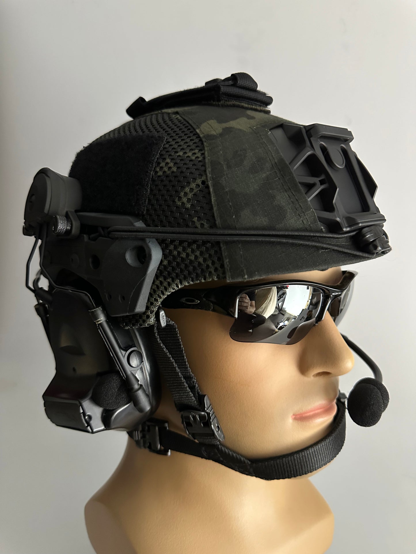 FMA Exfil Helmet with COMTAC Headset airsoft Seal Team helmet Multicam black