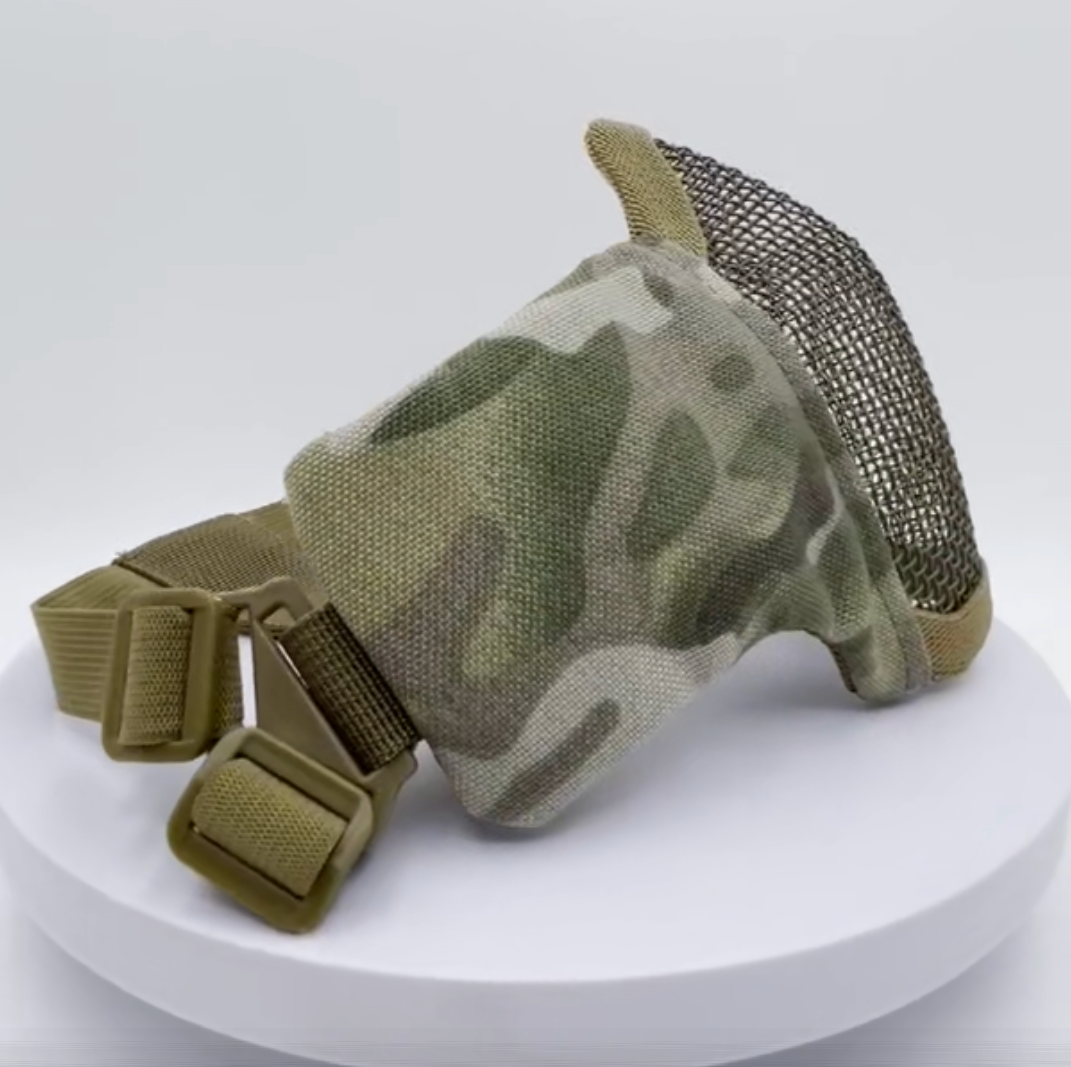 Multicam padded Tactical Half Facemask Airsoft Mask.