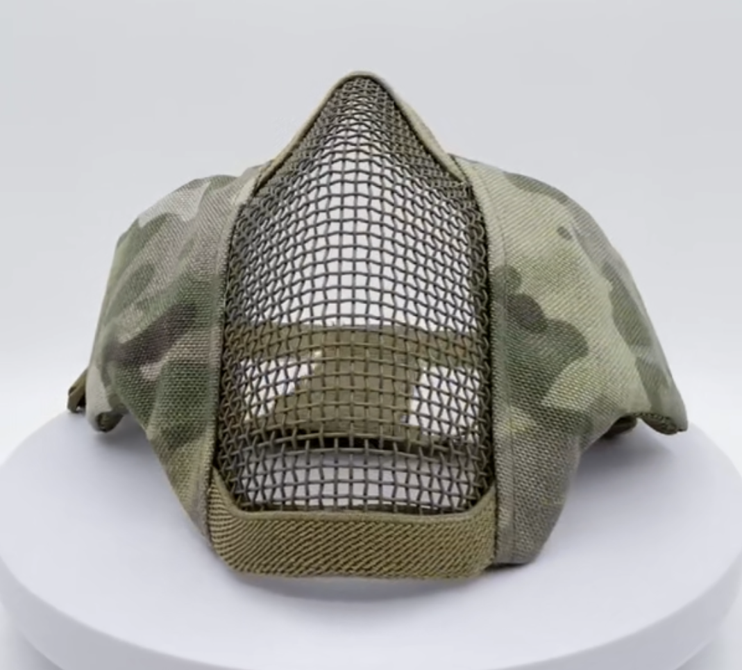 Multicam padded Tactical Half Facemask Airsoft Mask.