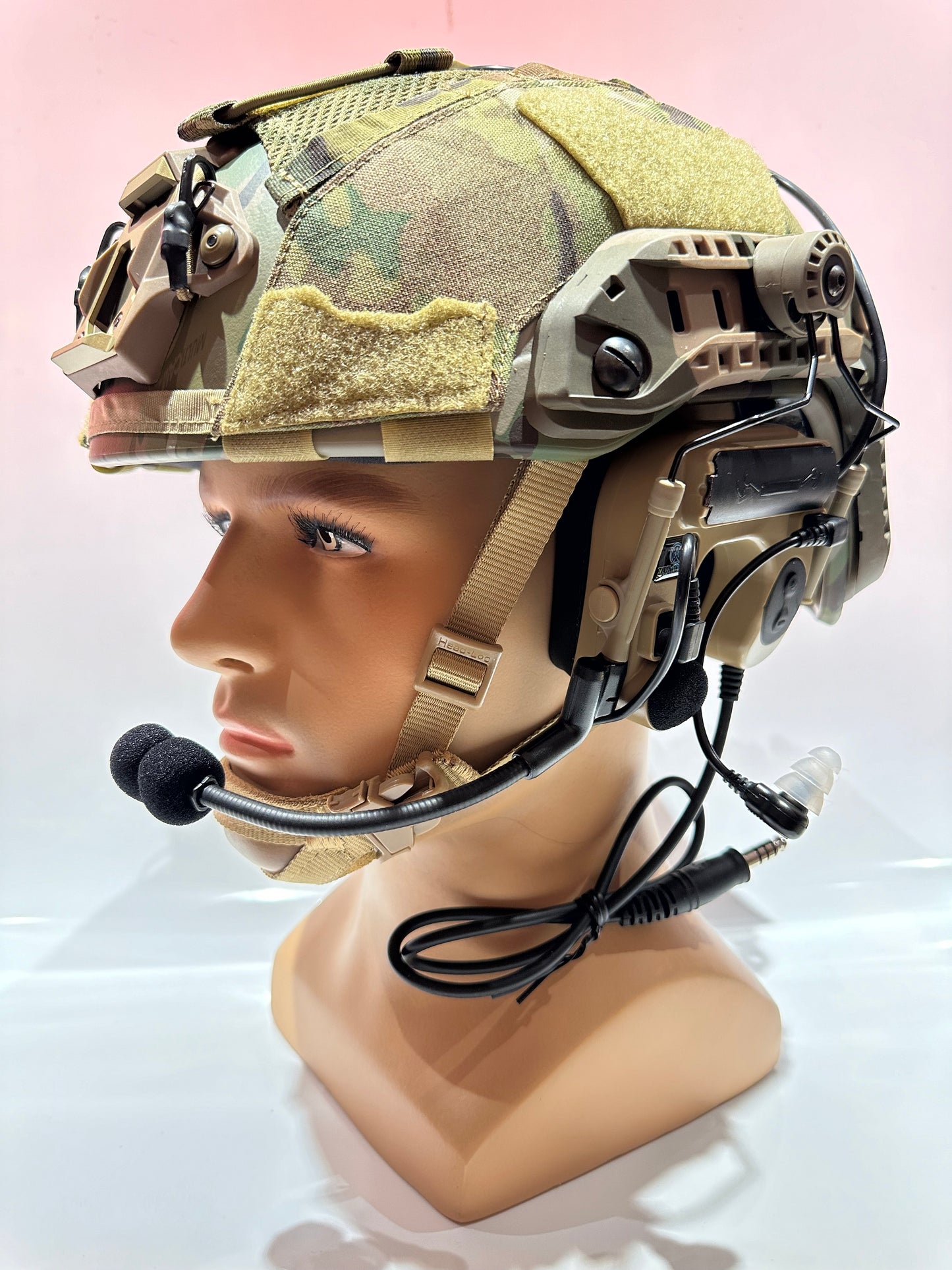 Super high cut Fast helmet with Comtac IV`s