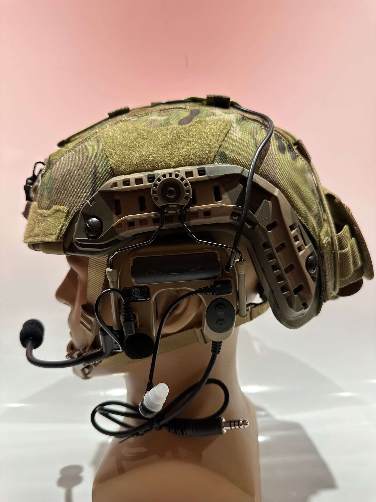 Super high cut Fast helmet with Comtac IV`s