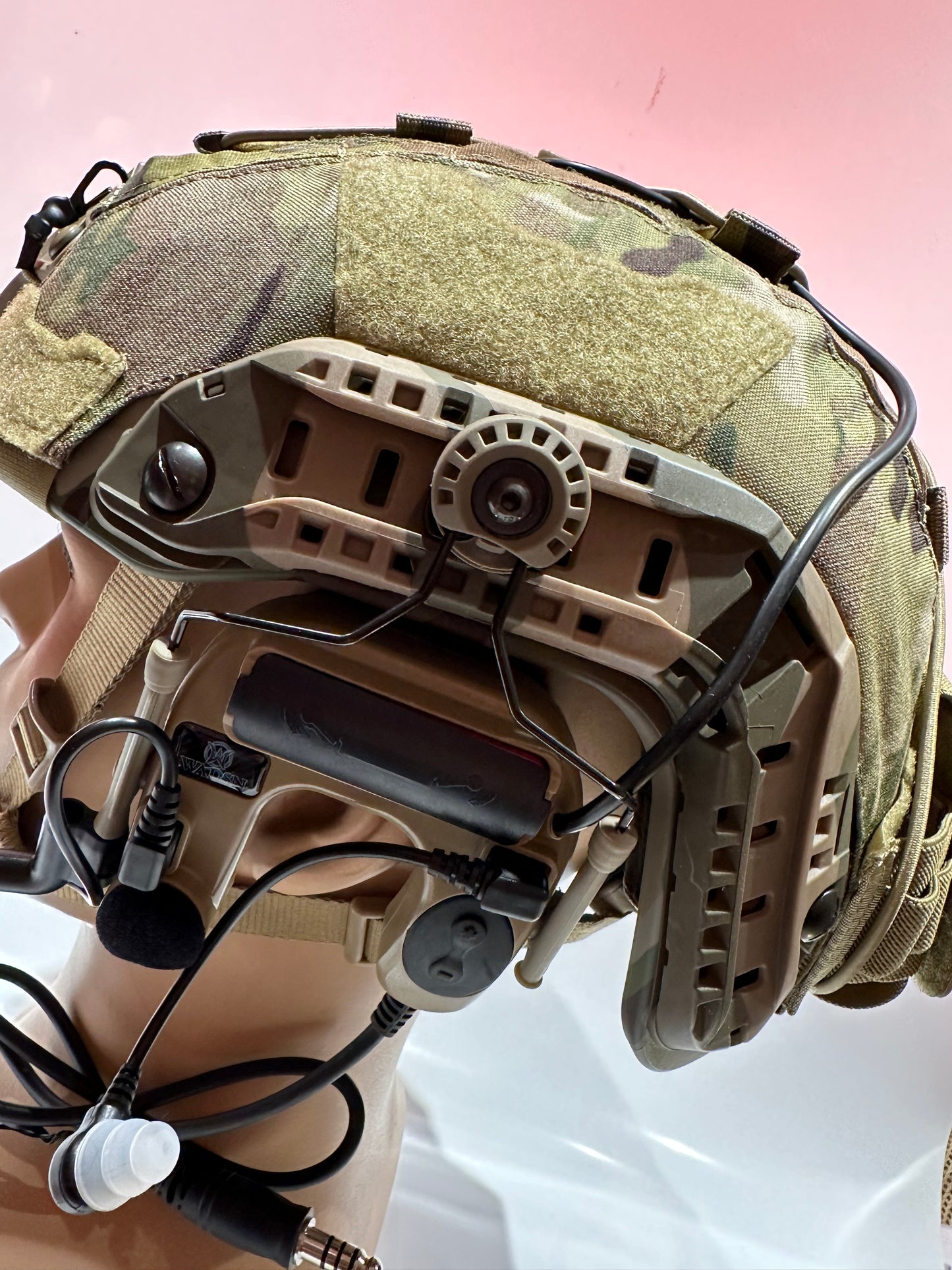 Super high cut Fast helmet with Comtac IV`s