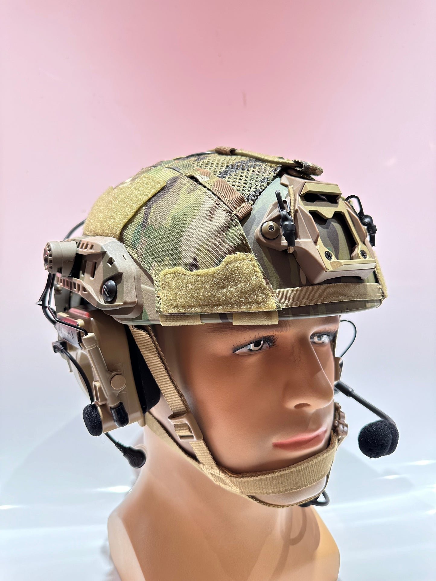 Super high cut Fast helmet with Comtac IV`s