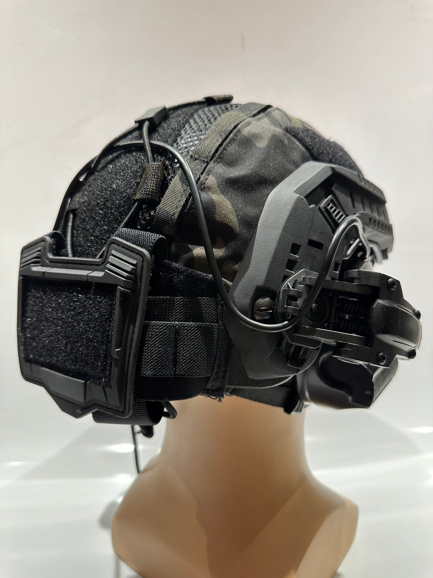 Maritime fast helmet Multicam Black with headset