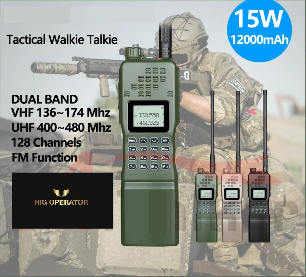 Airsoft Baofeng AR-152 VHF/UHF MBITR two way radio