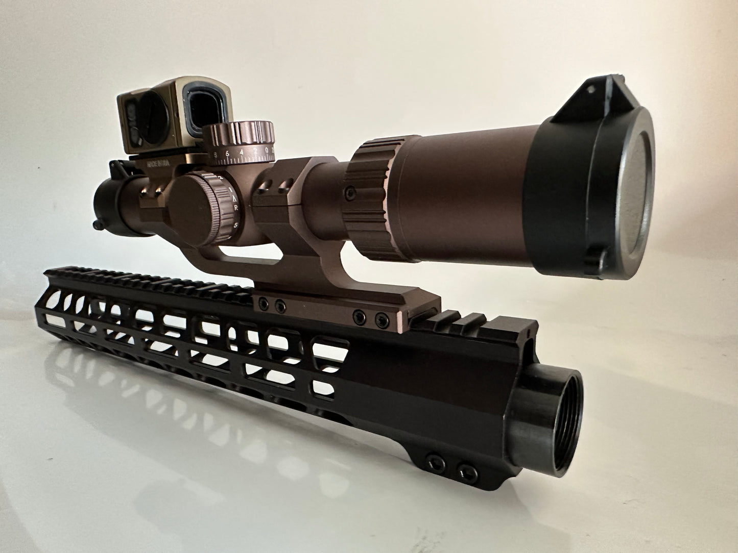 British Army 1-6x24 30mm tube scope (No scope logo) Red Dot with logo included.