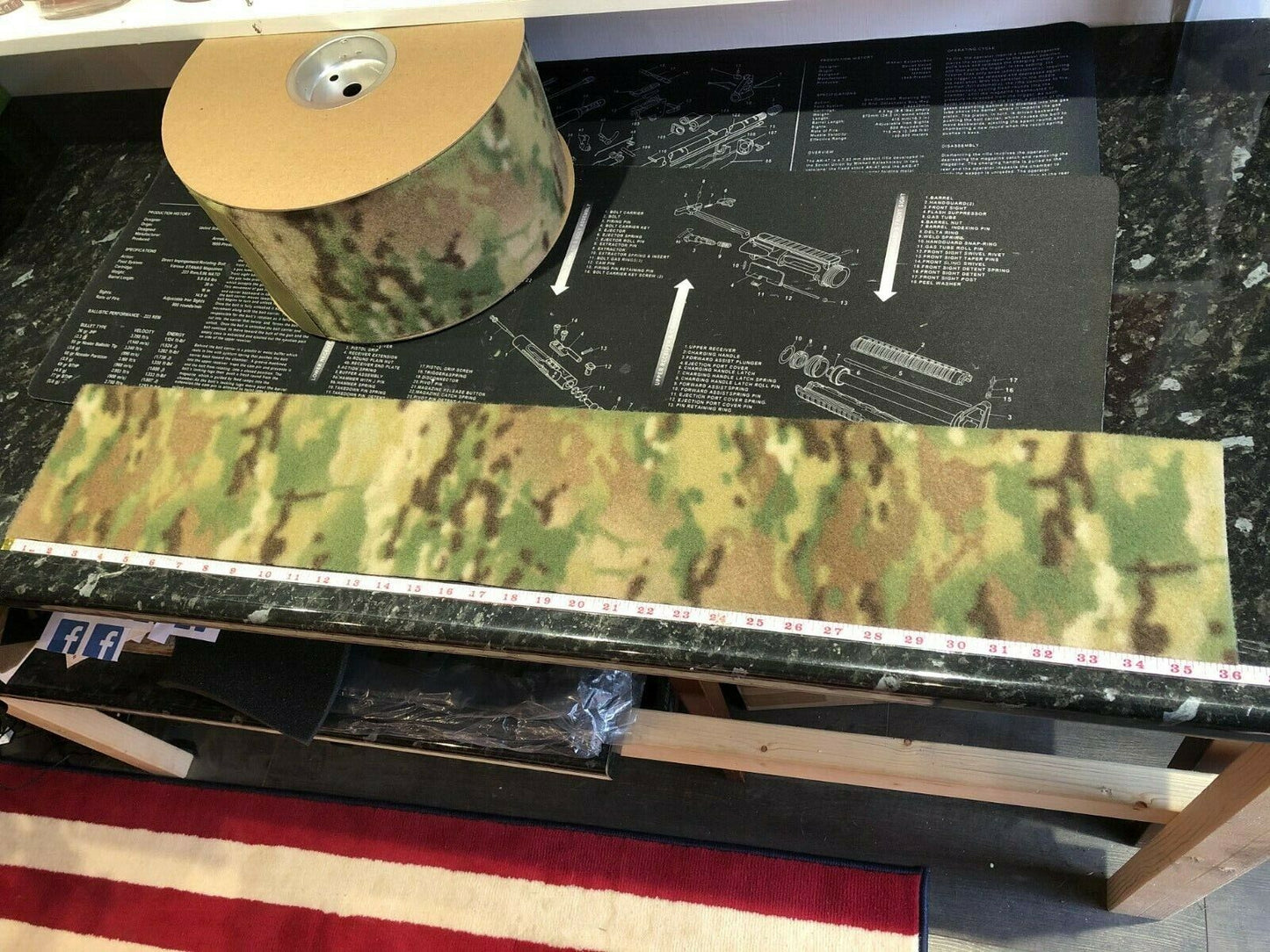 1 Yard x 6" MMI Textiles Multicam VELCRO® - Loop 36" x 6"